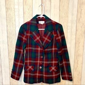 Vintage 70s/80s Bobbie Brooks Plaid Blazer